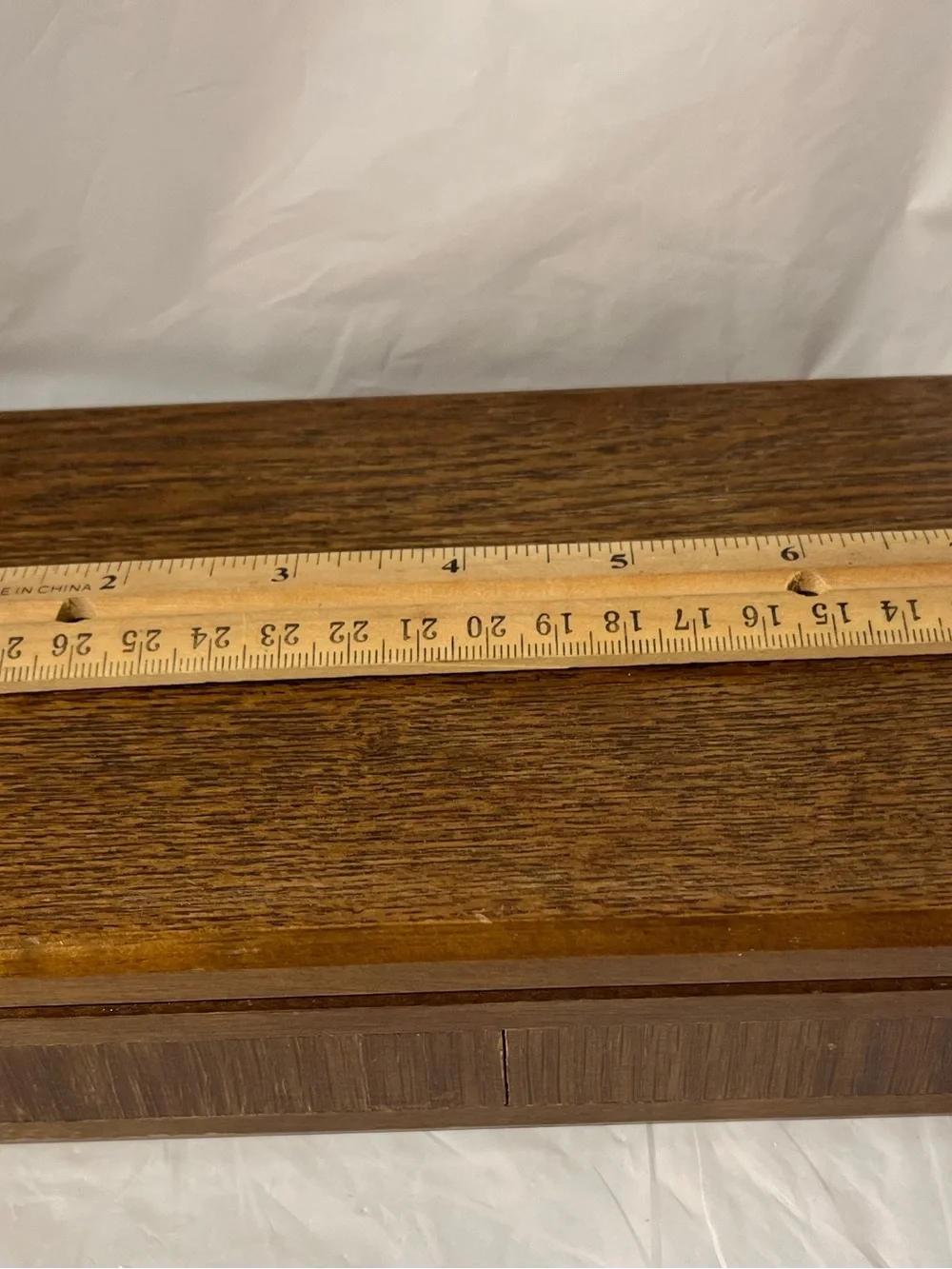 Wooden Jewelry Organizer Box Lift Lid with Mirror